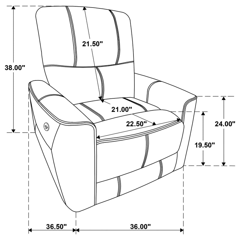 Greenfield Upholstered Power Recliner Chair