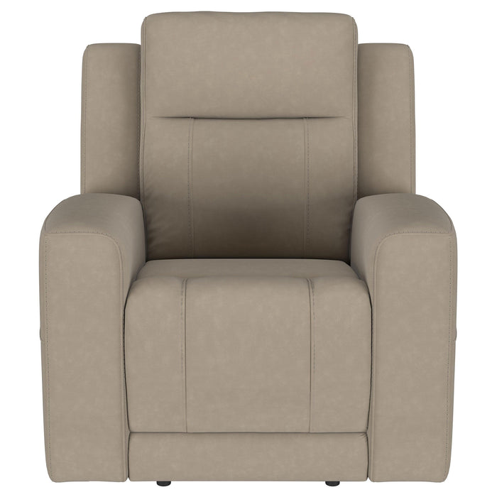 Brentwood  Upholstered Reclining Sofa Set Taupe