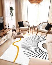5D SHAGGY Rug Design 6420 Yellow 5x8 (5'2x7'5")"