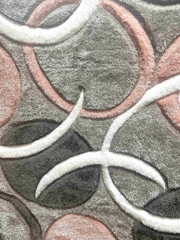 4D SHAGGY Rug Design 6482 Sand 8x11 (7'8x10'8