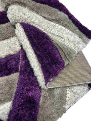 4D SHAGGY Rug Design 6483 Grey 8x11 (7'8x10'8")"
