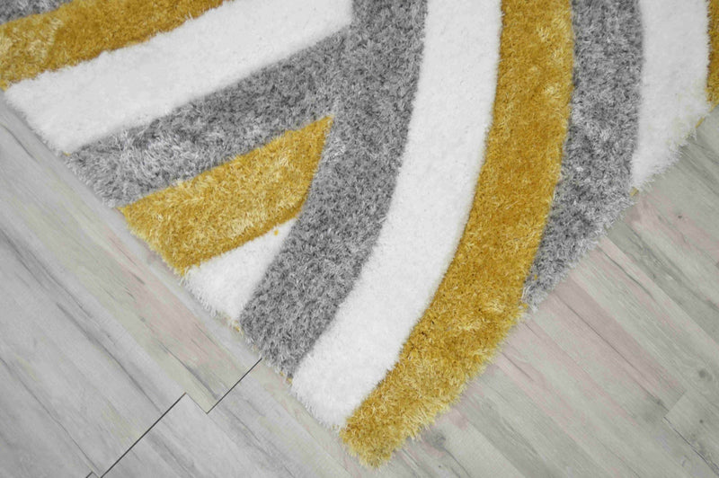 4D SHAGGY Rug Design 6483 Grey 5x8 (5'2x7'5")"