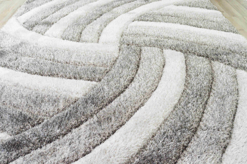 4D SHAGGY Rug Design 6483 Terracotta 2x8 Runner (2'6x7'9")"