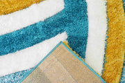 4D SHAGGY Rug Design 6483 Mocha 2x8 Runner (2'6x7'9")"