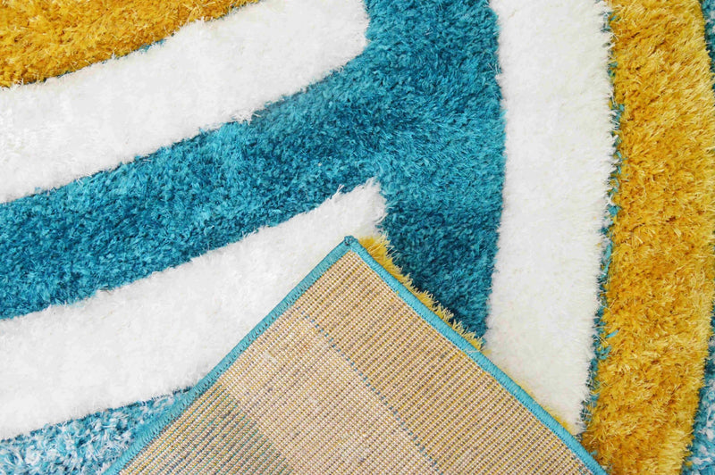 4D SHAGGY Rug Design 6483 Mocha 2x8 Runner (2'6x7'9")"