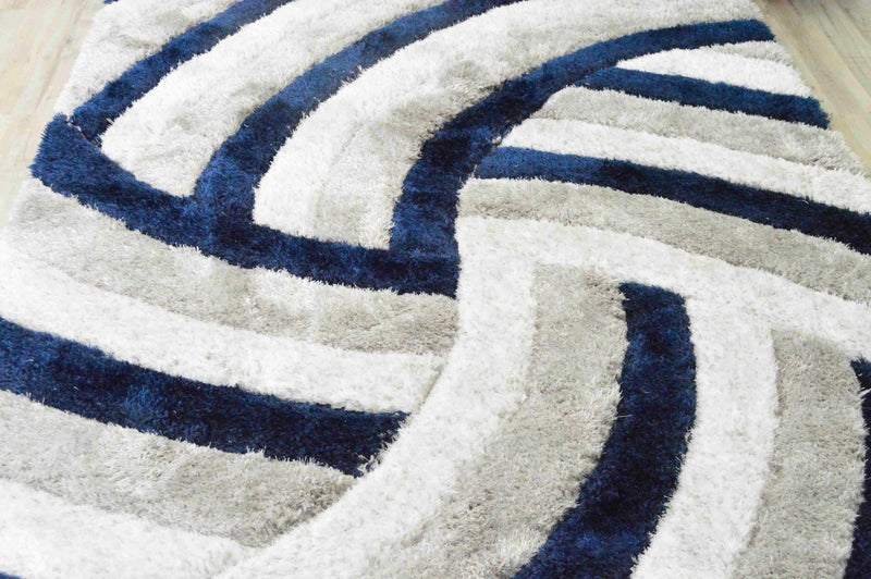 4D SHAGGY Rug Design 6483 Purple 2x4 (2'6x3'9")"