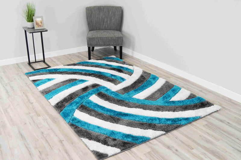 4D SHAGGY Rug Design 6483