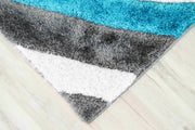 4D SHAGGY Rug Design 6483 Red 8x11 (7'8x10'8")"
