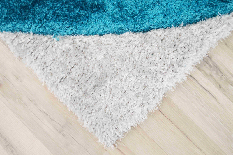 4D SHAGGY Rug Design 6484 Navy 5x8 (5'2x7'5")"