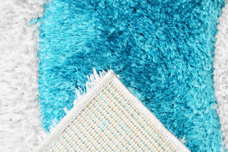 4D SHAGGY Rug Design 6484 Grey 2x8 Runner (2'6x7'9")"