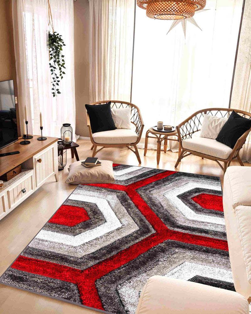 4D SHAGGY Rug Design 6485 Brown 2x8 Runner (2'6x7'9")"