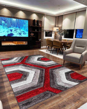 4D SHAGGY Rug Design 6485 Brown 5x8 (5'2x7'5")"