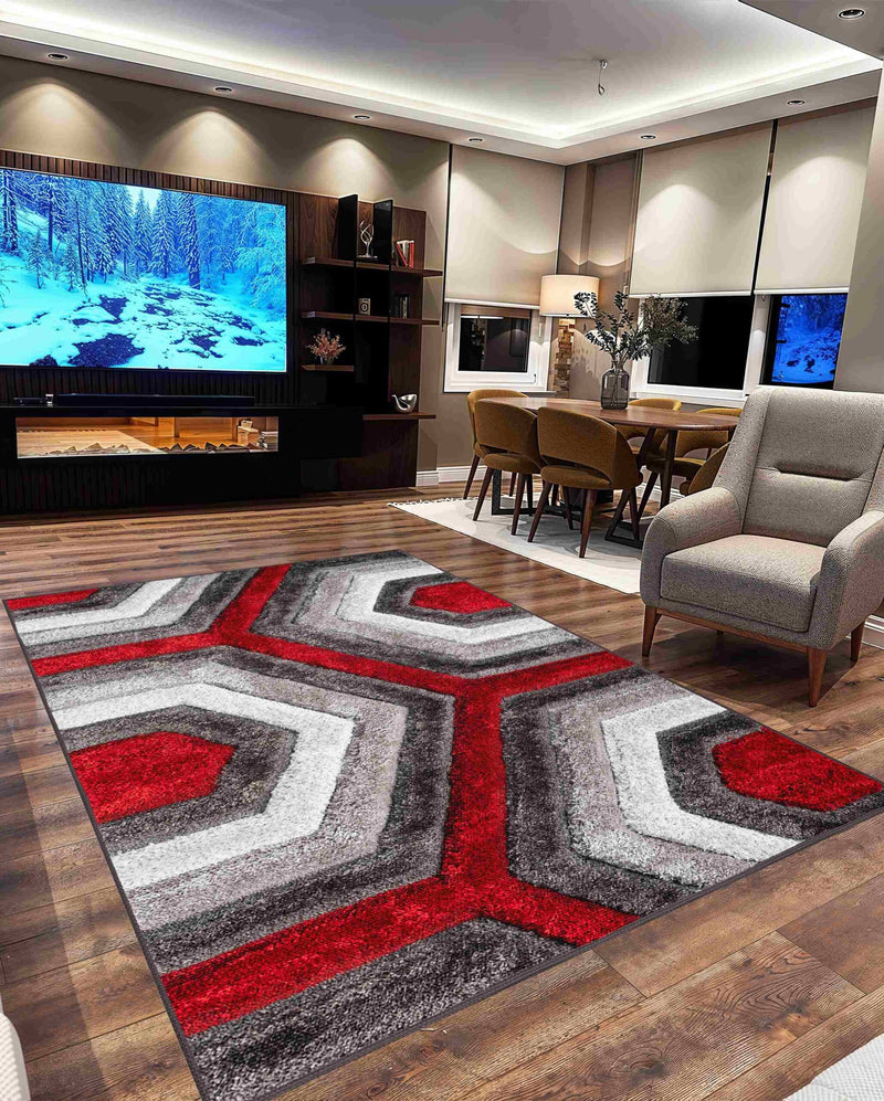 4D SHAGGY Rug Design 6485 Brown 5x8 (5'2x7'5")"