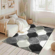 4D SHAGGY Rug Design 6488 Blue 4x6 (3'9x5'3")"