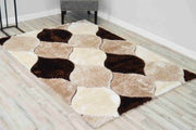 4D SHAGGY Rug Design 6488 Grey 2x8 Runner (2'6x7'9")"