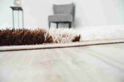 4D SHAGGY Rug Design 6488 Mocha 2x8 Runner (2'6x7'9")"