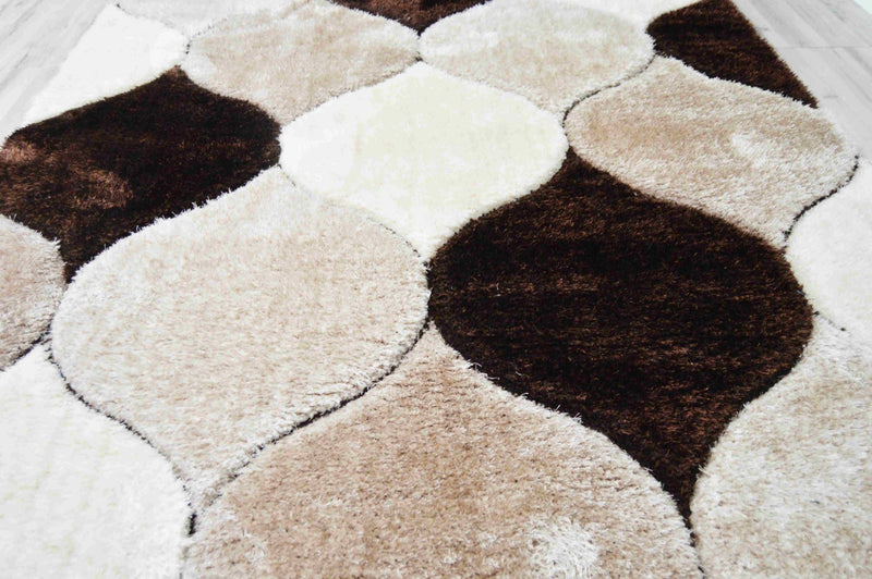 4D SHAGGY Rug Design 6488 Pink 2x8 Runner (2'6x7'9")"