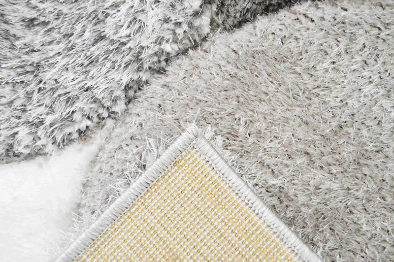 4D SHAGGY Rug Design 6488 Blue 7x10 (6'6x9'2")"