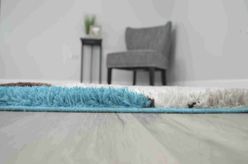 4D SHAGGY Rug Design 6488 Navy 8x11 (7'8x10'8")"
