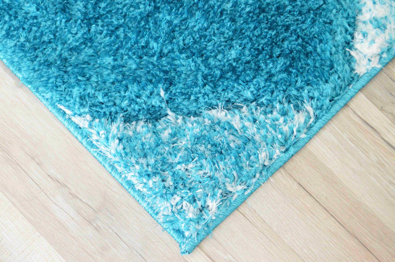 4D SHAGGY Rug Design 6488 Blue 5x8 (5'2x7'5")"