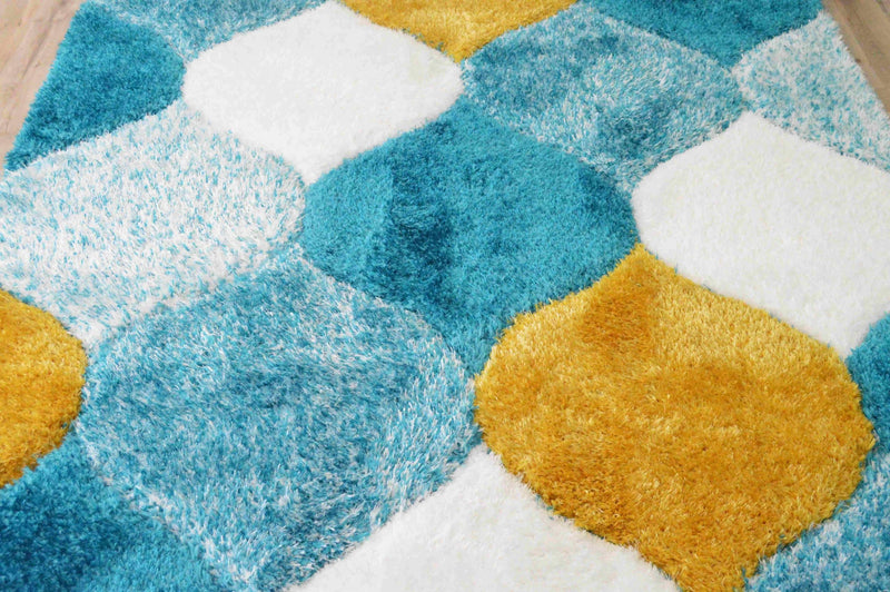 4D SHAGGY Rug Design 6488 Brown 5x8 (5'2x7'5")"