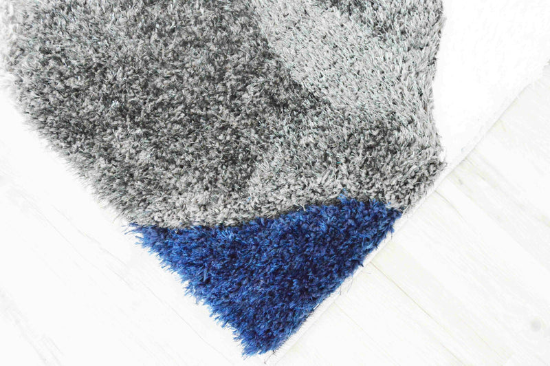 4D SHAGGY Rug Design 6488 Grey 4x6 (3'9x5'3")"
