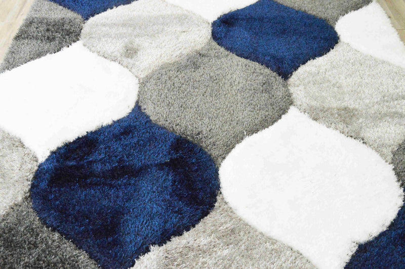 4D SHAGGY Rug Design 6488 Gold 4x6 (3'9x5'3")"