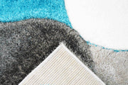 4D SHAGGY Rug Design 6488 Turquoise 2x4 (2'6x3'9")"