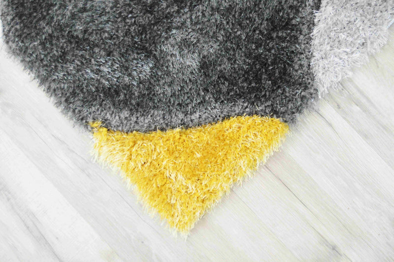 4D SHAGGY Rug Design 6488 Red 5x8 (5'2x7'5")"