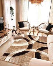 4D SHAGGY Rug Design 6491 Red 5x8 (5'2x7'5")"