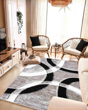 4D SHAGGY Rug Design 6491 Turquoise 8x11 (7'8x10'8")"
