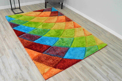4D SHAGGY Rug Design 6492 Multi 2x4 (2'6x3'9")"