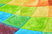 4D SHAGGY Rug Design 6492 Turquoise 5x8 (5'2x7'5")"