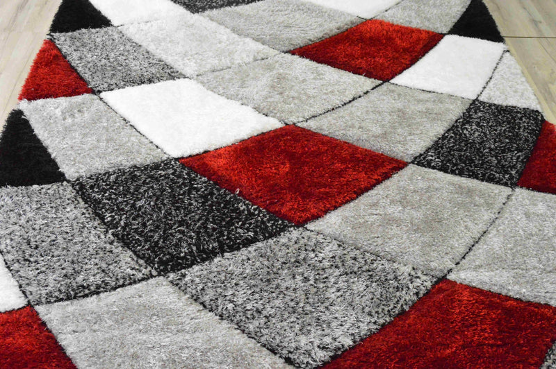 4D SHAGGY Rug Design 6492 Brown 8x11 (7'8x10'8")"