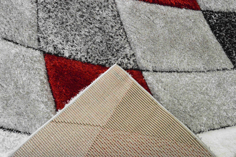 4D SHAGGY Rug Design 6492 Grey 5x8 (5'2x7'5")"