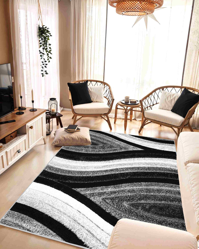 4D SHAGGY Rug Design 6496 Pink 5x8 (5'2x7'5")"