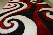 4D SHAGGY Rug Design 6499 Brown 2x8 Runner (2'6x7'9")"