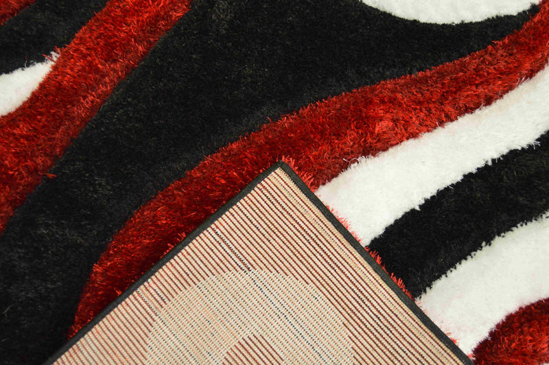 4D SHAGGY Rug Design 6499 Brown 8x11 (7'8x10'8")"