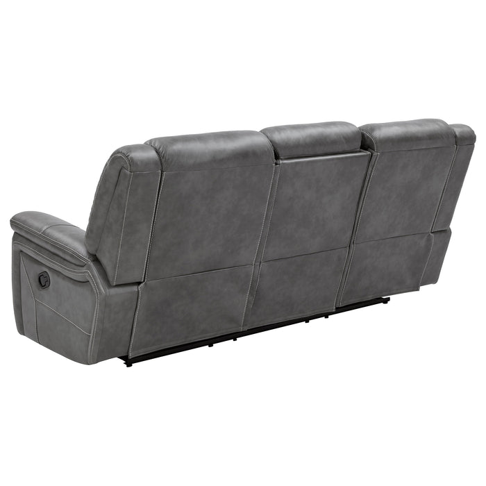 Conrad Upholstered Motion Sofa Cool Grey