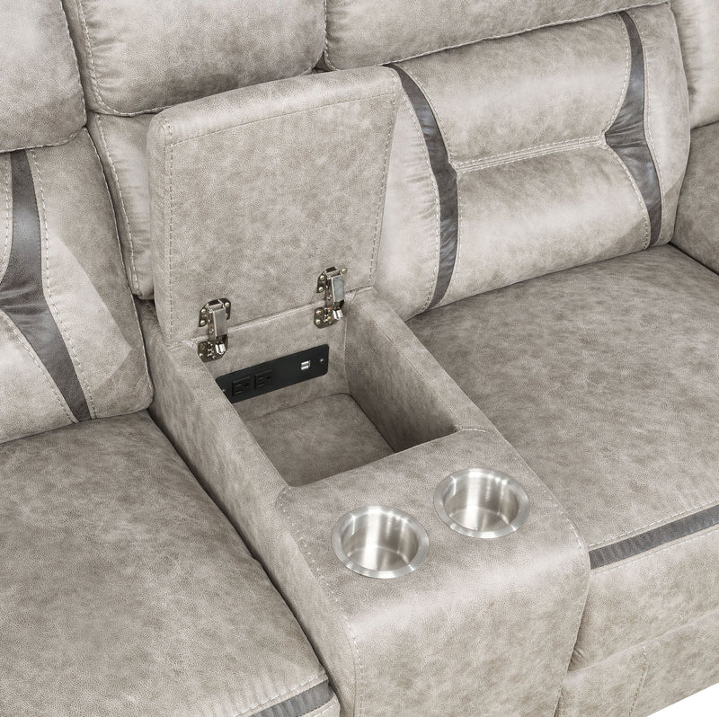 Juego de sofá reclinable tapizado Greer