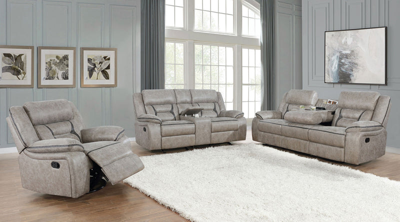 Juego de sofá reclinable tapizado Greer