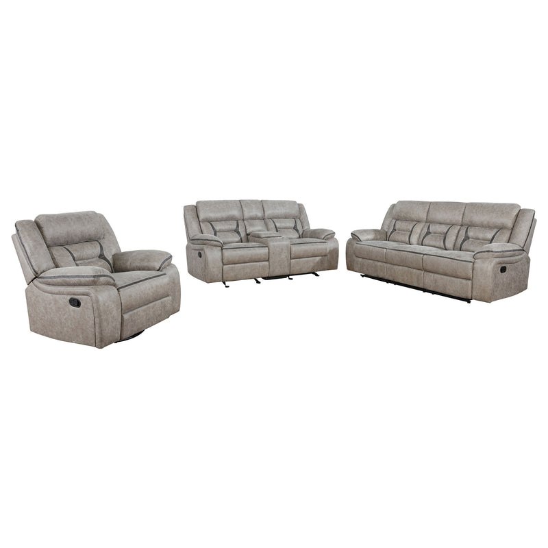 Juego de sofá reclinable tapizado Greer