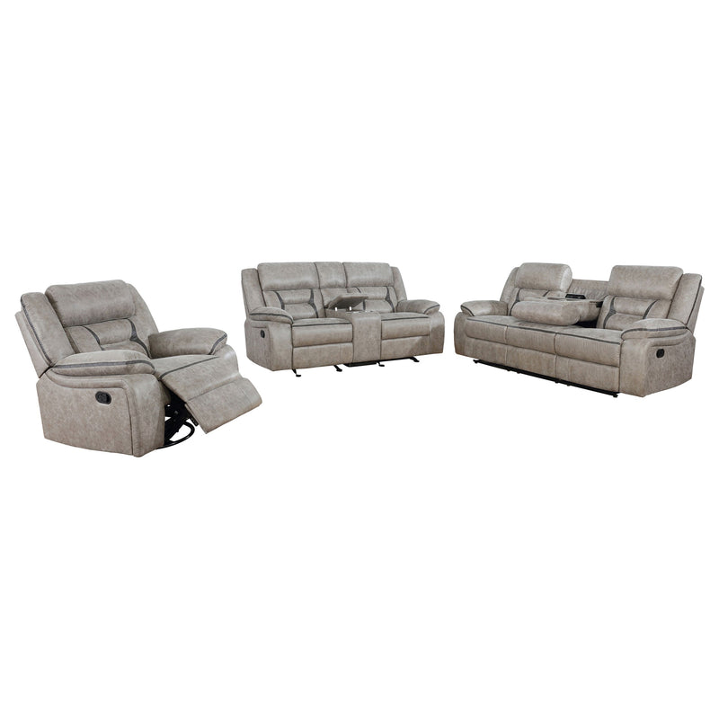 Juego de sofá reclinable tapizado Greer