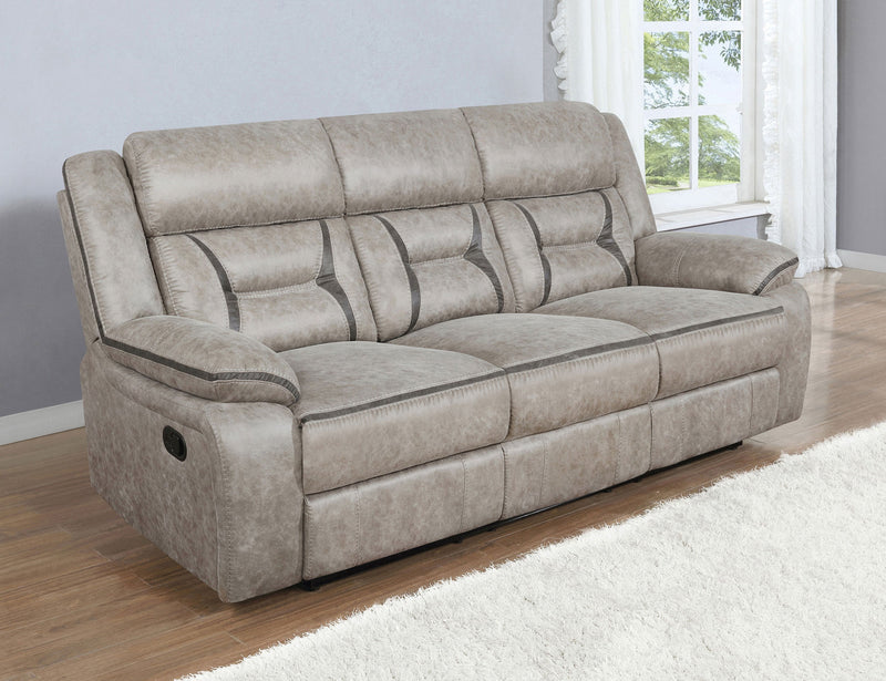 Greer Upholstered Motion Reclining Sofa