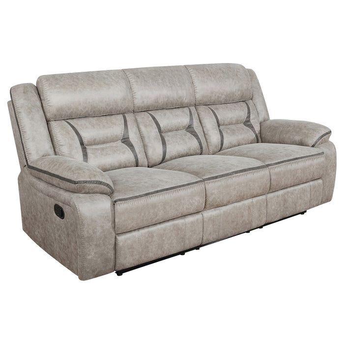 Greer Upholstered Motion Reclining Sofa