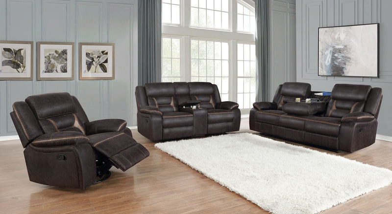 Juego de sofá reclinable tapizado Greer