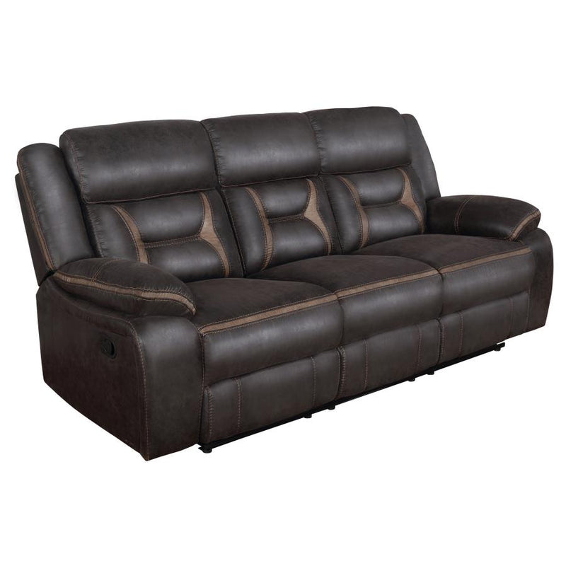 Greer 3-piece Upholstered Reclining Sofa Set