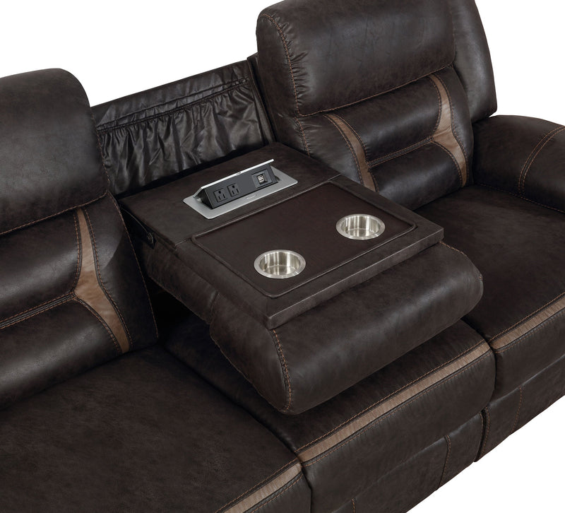 Juego de sofá reclinable tapizado Greer