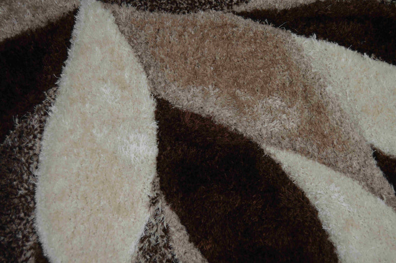 4D Shaggy Rug Design 6994 Turquoise 5x8 (5'2x7'5")"