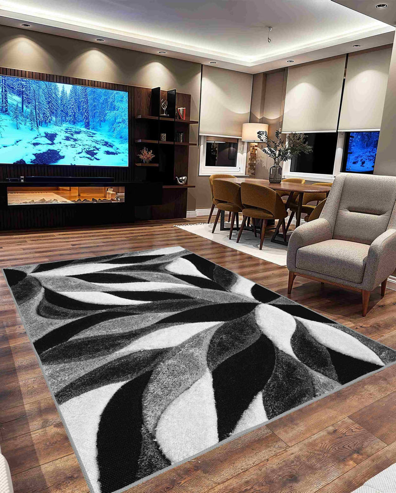 4D Shaggy Rug Design 6994 Pink 8x11 (7'8x10'8")"
